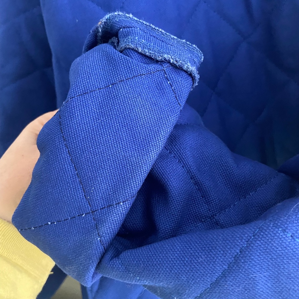 SOLD Seek Shelter Quilted Milo Coat in Cobalt Blue - Picture 3 of 9